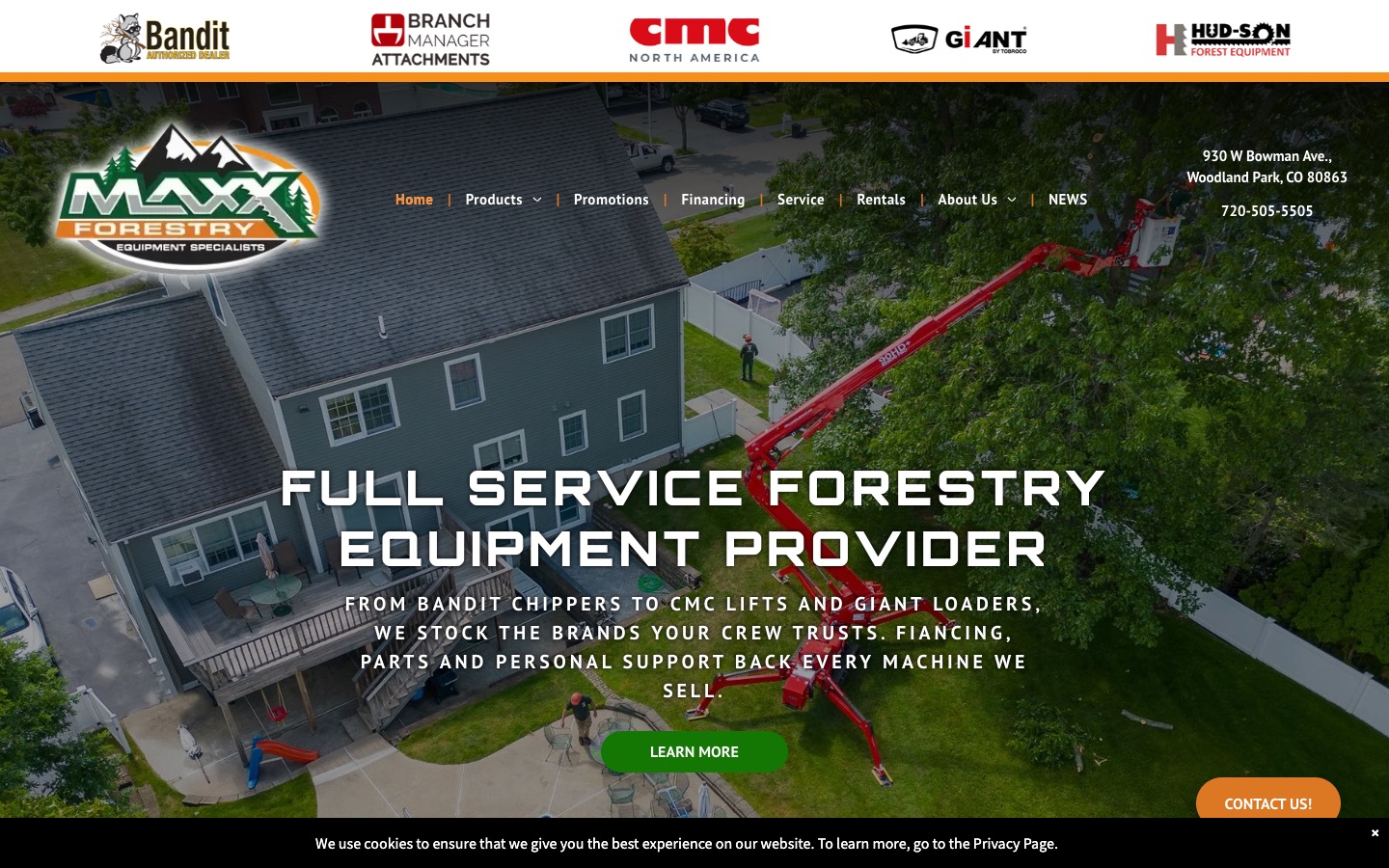 The current homepage